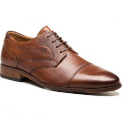 Półbuty SALAMANDER - Steen 31-57413-01 Cognac. Pomarańczowe buty wizytowe męskie Salamander, ze skóry. W wyprzedaży za 319,00 zł.