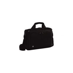 Torba na laptop Wenger Source 14'' nylon pojemność 5 l czarna. Czarne torby na laptopa marki Wenger, w paski, z nylonu. Za 225,00 zł.