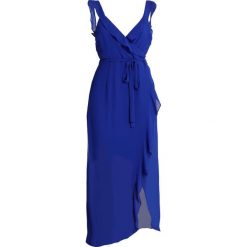Bardot LAILA MAXI Długa sukienka cobalt. Niebieskie długie sukienki Bardot, l, z materiału, z długim rękawem. Za 419,00 zł.