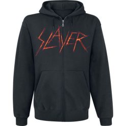 Slayer Ring of Fire Bluza z kapturem rozpinana czarny. Czarne bluzy męskie rozpinane marki Slayer, l, z nadrukiem, z kapturem. Za 184,90 zł.