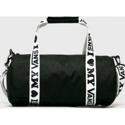 Vans - Torba. Czarne torebki damskie sportowe Vans, w paski, z poliesteru, sportowe, na ramię, bez dodatków. W wyprzedaży za 179,90 zł.