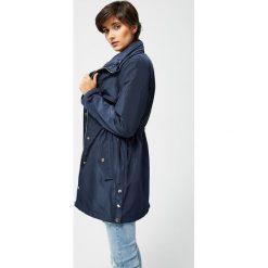Kurtka parka z kapturem. Niebieskie kurtki damskie Moodo, xs, bez wzorów, z poliesteru, długie, z kapturem. Za 139,99 zł.
