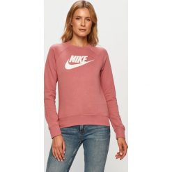 Nike Sportswear - Bluza BV4112. Różowe bluzy damskie Nike Sportswear, s, z nadrukiem, z bawełny, bez rękawów, bez kaptura. Za 199,90 zł.