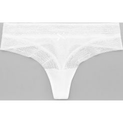 Stringi - Kremowy. Białe stringi damskie Reserved, s, bez wzorów. Za 24,99 zł.