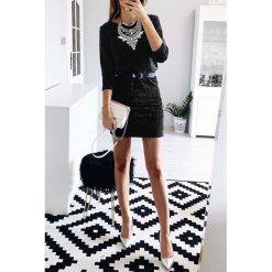 Sukienka GLAMORA. Czarne sukienki damskie s, krótkie, mini. W wyprzedaży za 59,00 zł.