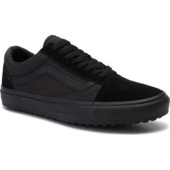 Tenisówki VANS - Old Skool Uc VN0A3MUUV7W1 (Made Forthmkrs) Blkblkblk. Czarne półbuty damskie Vans, bez wzorów, ze skóry, bez zapięcia. Za 339,00 zł.