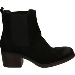 Botki - GD027 SER BLA. Czarne botki damskie marki Venezia, ze skóry. Za 279,00 zł.