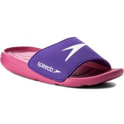 Klapki SPEEDO - Atami Core Sld Jf 8-07419B549 Pink/Purple. Fioletowe klapki dziewczęce Speedo, z tworzywa sztucznego. Za 69,99 zł.