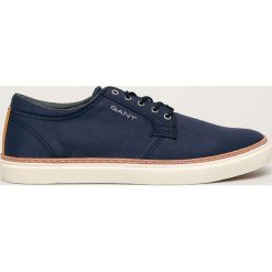 Gant - Tenisówki Prepville. Niebieskie trampki męskie GANT, ze skóry, na sznurówki. Za 399,90 zł.