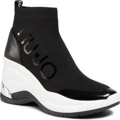 Sneakersy LIU JO - Karlie Revolution BA0065 TX124 Black 22222. Czarne półbuty damskie Liu Jo, ze skóry ekologicznej. Za 689,00 zł.