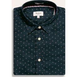 Pepe Jeans - Koszula Slim. Niebieskie koszule męskie Pepe Jeans, s, bez wzorów, z bawełny, klasyczne, z klasycznym kołnierzykiem, z długim rękawem. Za 299,90 zł.