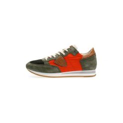 Buty Philippe Model Paris TRLU RX10 TROPEZ. Zielone trampki męskie Philippe Model Paris, bez wzorów, bez zapięcia. Za 930,98 zł.
