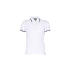 Koszulki polo z krótkim rękawem Versace Jeans B3GQA7P8. Białe koszulki męskie Versace Jeans, m, bez wzorów, z jeansu, polo, z krótkim rękawem, krótkie. Za 379,00 zł.