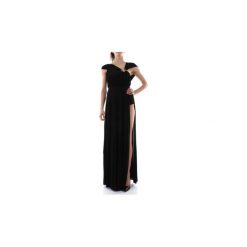 Sukienki długie Elisabetta Franchi AB91096E2. Czarne sukienki damskie Elisabetta Franchi, bez wzorów, bez kołnierzyka, bez rękawów, długie. Za 1669,83 zł.