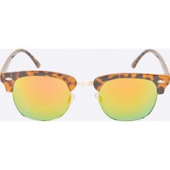 Jack & Jones - Okulary Marco. Brązowe okulary przeciwsłoneczne męskie aviatory Jack & Jones, z materiału. W wyprzedaży za 39,90 zł.
