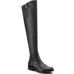 Muszkieterki LASOCKI - OXA-02 Czarny. Czarne kozaki damskie na obcasie marki Lasocki, z materiału. Za 329,99 zł.
