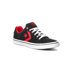 CONVERSE C159787. Czarne trampki męskie Converse, bez wzorów, ze skóry ekologicznej, bez zapięcia. Za 199,99 zł.