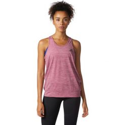 Topy sportowe damskie: Adidas Koszulka damska PREF Banded Tank czerwony r. S (BQ5227)