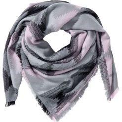 Chusta "Etno" bonprix jasnoszaro-jasnoróżowy. Szare chusty damskie bonprix. Za 59,99 zł.