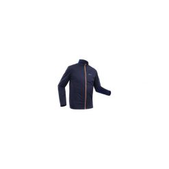 Bluza narciarska XC S SOFT 500 męska. Niebieskie bluzy męskie INOVIK, s, bez wzorów, z elastanu, bez kołnierzyka, bez rękawów, bez kaptura. Za 199,99 zł.