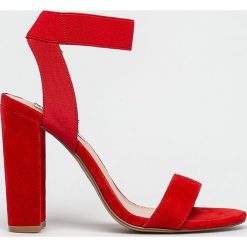 Steve Madden - Sandały Celebrate. Czarne sandały damskie ze skóry, z okrągłym noskiem. W wyprzedaży za 249,90 zł.