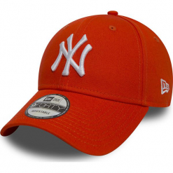 New Era - Czapka. Pomarańczowe czapki męskie marki New Era, z bawełny. W wyprzedaży za 69,90 zł.