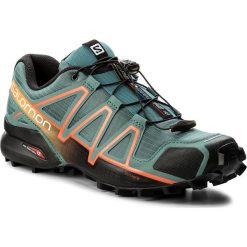 Buty SALOMON - Speedcross 4 398419 27 V0 North Atlantic/Black/Scarlet Ibis. Zielone buty trekkingowe męskie marki Salomon, z tkaniny, na sznurówki, outdoorowe, salomon speedcross. W wyprzedaży za 399,00 zł.