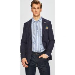 Scotch & Soda - Marynarka. Niebieskie garnitury męskie Scotch & Soda, s, bez wzorów, z bawełny. W wyprzedaży za 539,90 zł.