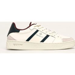 Gant - Buty. Białe sneakersy męskie GANT, ze skóry, na sznurówki. W wyprzedaży za 259,90 zł.