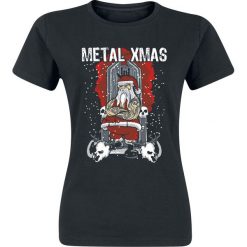 Metal XMas Koszulka damska czarny. Czarne bluzki asymetryczne Metal XMas, l. Za 62,90 zł.