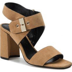 Sandały BRUNO PREMI - Camoscio BW0802P Tan. Pomarańczowe klapki damskie Bruno Premi, bez wzorów, ze skóry, bez obcasa, na obcasie. W wyprzedaży za 329,00 zł.