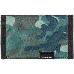 Quiksilver Theeverydaily M Wllt cre7 Grape Leaf Scr. Szare portfele męskie Quiksilver, bez wzorów, z tkaniny. Za 49,00 zł.