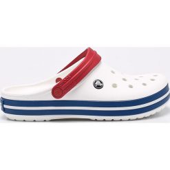 Crocs - Klapki. Białe kapcie męskie Crocs, bez wzorów, z gumy. Za 199,90 zł.