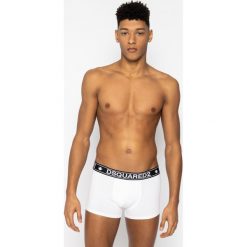 Komplet 2 par bokserek Dsquared2 Underwear D9XC62410. Białe bokserki męskie Dsquared2 Underwear, bez wzorów, z elastanu. W wyprzedaży za 189,00 zł.