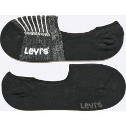 Levi's - Stopki (2-pack). Czarne skarpetki męskie Levi's®, bez wzorów, z elastanu. W wyprzedaży za 34,90 zł.