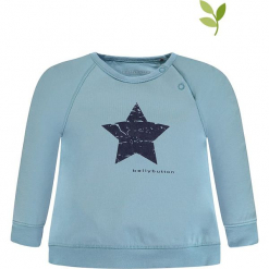 Bluza w kolorze błękitnym. Niebieskie bluzy niemowlęce bellybutton, z nadrukiem, z bawełny. W wyprzedaży za 42,95 zł.