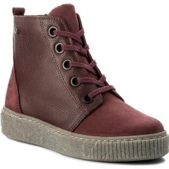 Buty zimowe damskie: Botki NAGABA – 392 Bordo