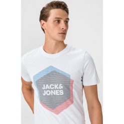 Jack & Jones Cool Yoda Koszulka Biały. Białe podkoszulki męskie Jack & Jones, m, z nadrukiem, z bawełny, z krótkim rękawem. Za 68,95 zł.