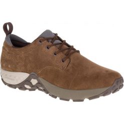 Merrell Buty Męskie Jungle Lace Ac+ Dark Earth 10,5 (45). Brązowe buty sportowe męskie marki Merrell, z zamszu, na sznurówki. W wyprzedaży za 325,00 zł.