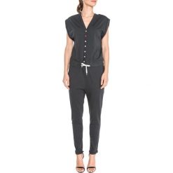 Franklin & Marshall Kombinezon Szary. Szare spodnie damskie Franklin Marshall, l, bez wzorów, z bawełny, bez kołnierzyka, bez rękawów. Za 395,95 zł.