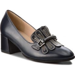 Półbuty GABOR - 81.201.36 Ocean. Niebieskie creepersy damskie Gabor, z materiału, eleganckie, na obcasie. W wyprzedaży za 399,00 zł.