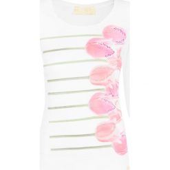 Bluzki, topy, tuniki: T-shirt EAN13 TULIPS WHITE Biały|Print