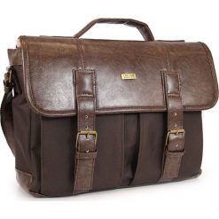 Torba / teczka męska do ręki i na ramię vintage Solier S14 Lanark - Brązowy. Pomarańczowe torby męskie skórzane Solier, w paski, z jeansu, vintage. Za 169,99 zł.