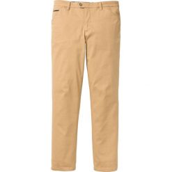 Spodnie chino Regular Fit bonprix beżowy. Spodnie męskie bonprix. Za 79,99 zł.