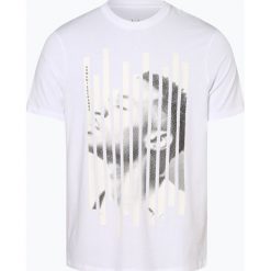 Armani Exchange - T-shirt męski, biały. Białe t-shirty męskie xl, z nadrukiem. Za 149,95 zł.