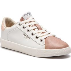 Sneakersy PEPE JEANS - Kioto Dotty PLS30847 Nude 311. Brązowe półbuty damskie Pepe Jeans, z jeansu. W wyprzedaży za 229,00 zł.