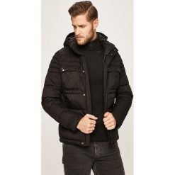 S. Oliver - Kurtka. Niebieskie płaszcze męskie S.Oliver, s, bez wzorów, z poliesteru, krótkie, z kapturem. Za 339,90 zł.