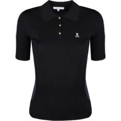 Patrizia Pepe Koszulka Polo. Koszulki damskie Patrizia Pepe, bez wzorów, z dzianiny, polo, z krótkim rękawem. Za 329,00 zł.