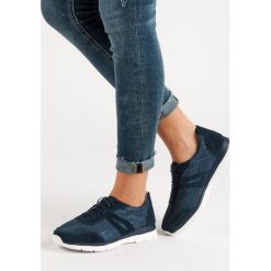 GRANATOWE SKÓRZANE BUTY SPORTOWE. Buty sportowe damskie FILIPPO, bez wzorów, ze skóry, sportowe. Za 179,90 zł.