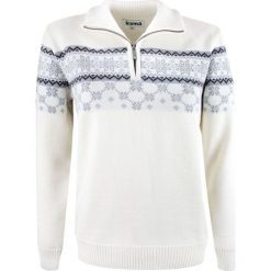Kama sweter damski Merino 5007 S naturalnie biały. Białe swetry damskie Kama, s, bez wzorów, z wełny, sportowe, bez rękawów, bez kaptura. W wyprzedaży za 499,00 zł.